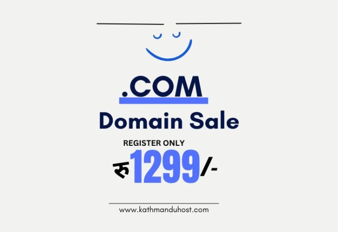 Claim Your .com Domain Now for रु 1299 | Domain Name Registration Nepal | KathmanduHost Domain Name Registration Nepal